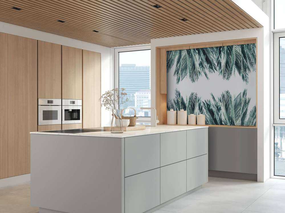 Liście palmowe na białym tle