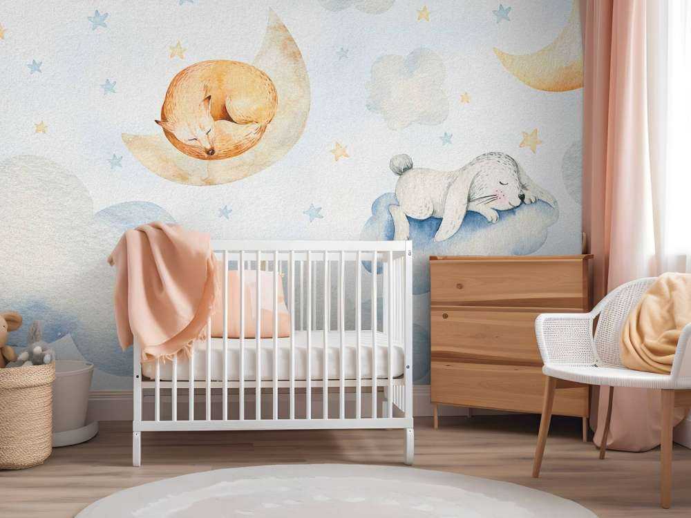 Śpiący przyjaciele w chmurach