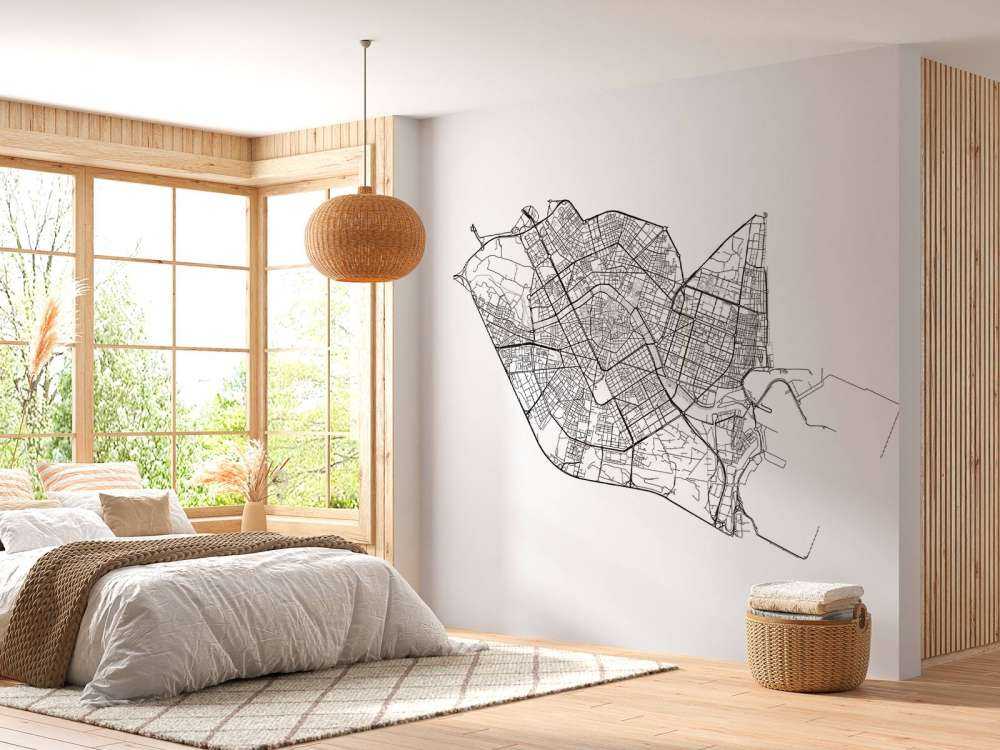 Mapa Walencji, biała