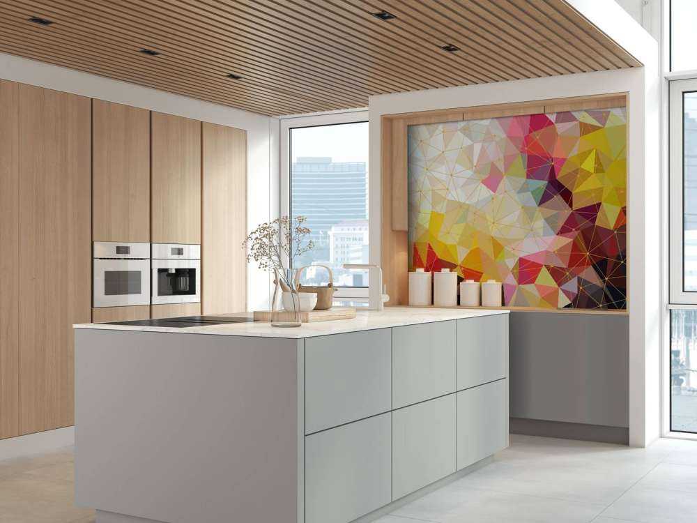 Druk kolorowych trójkątów