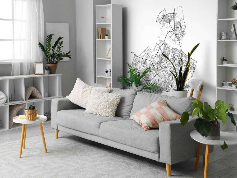 Mapa Nijmegen, biała