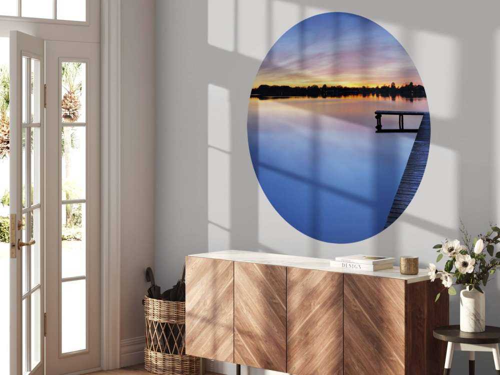 Rusztowania z ciemnoniebieskim niebem