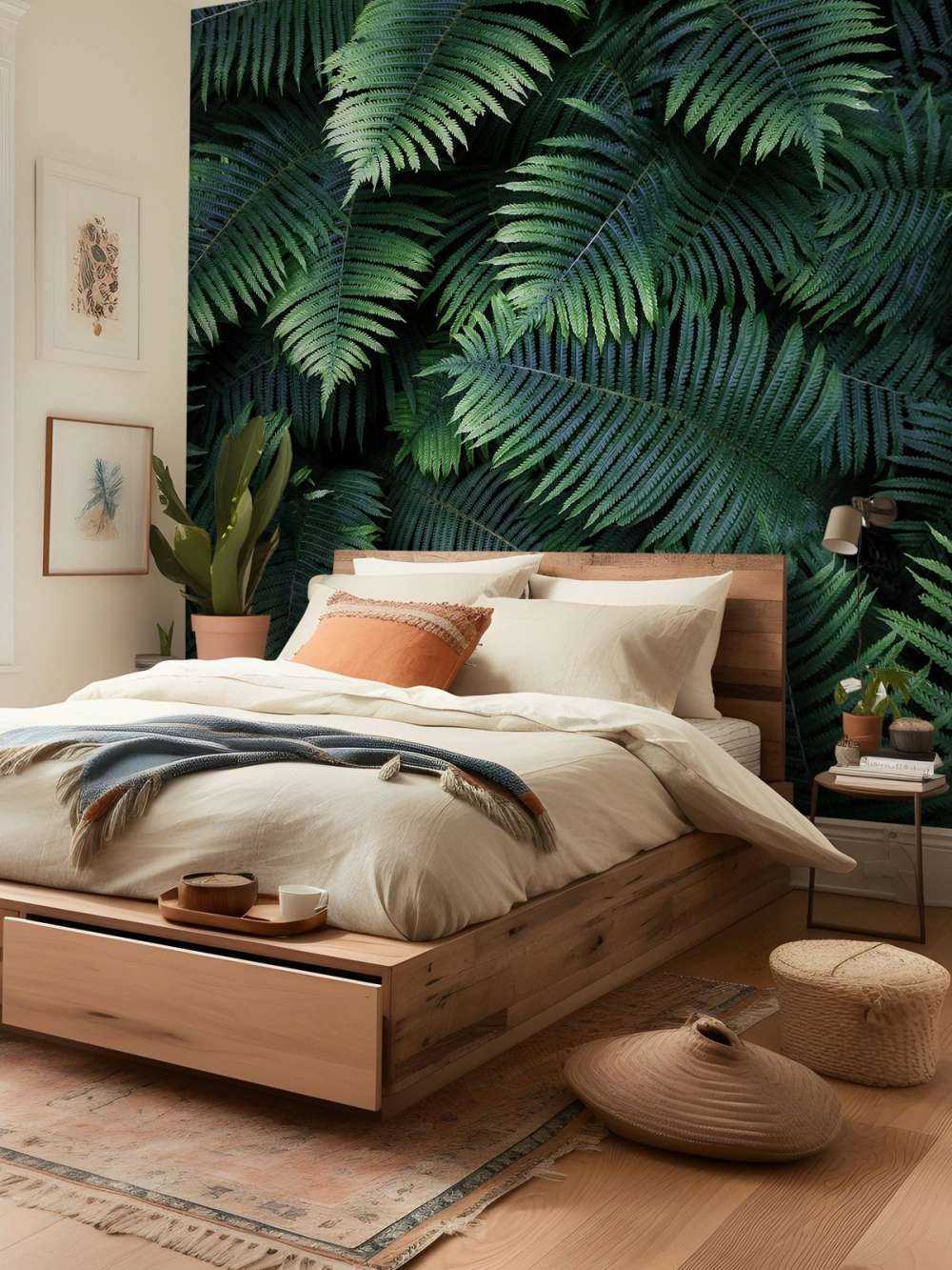 Duże liście palmowe