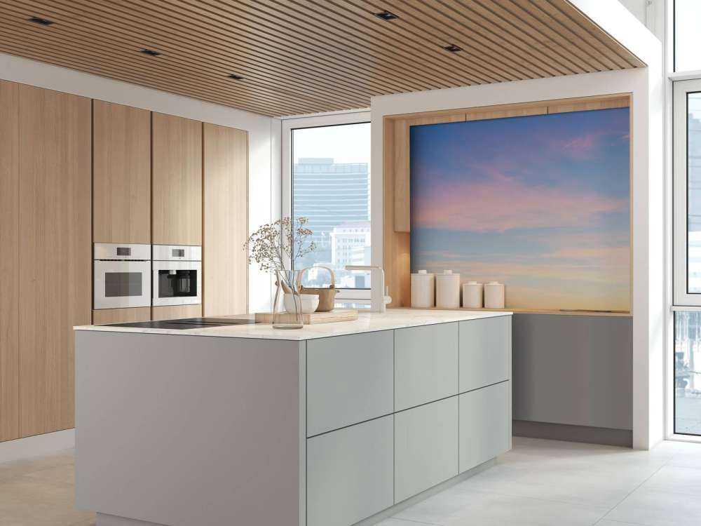 Niebo z miękkimi kolorami