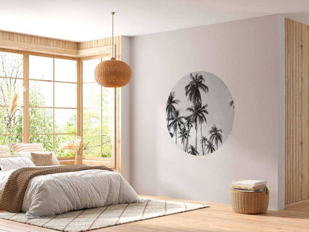 Palmy w czerni i bieli