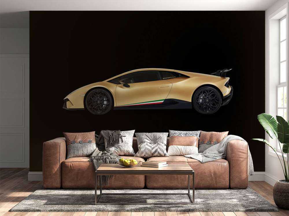 Lamborghini Huracán - Bok, czarny