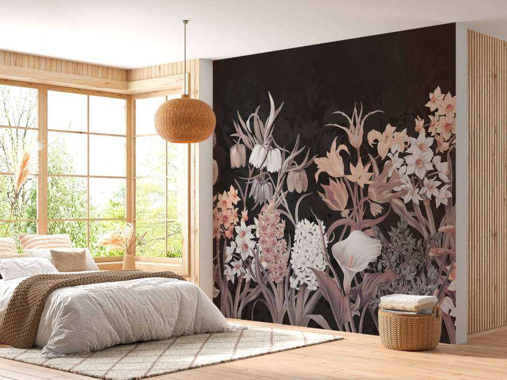 Kwiaty Wiosenne - Vintage Sepia