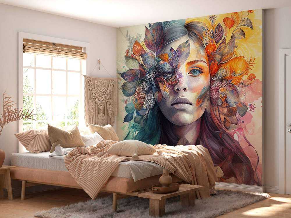 Watercolor Tropical Woman #3