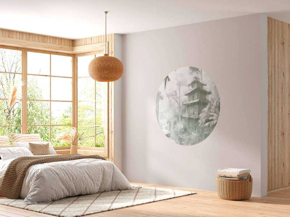 Ukryta Chatka w Mglistym Lesie, zielony