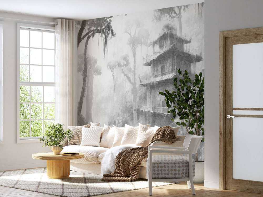 Ukryta Chatka w Mglistym Lesie