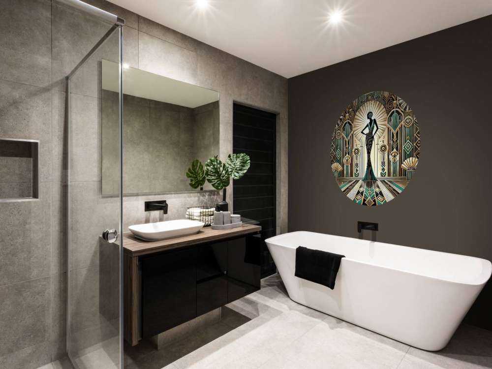 Scena elegancji vintage w stylu art deco