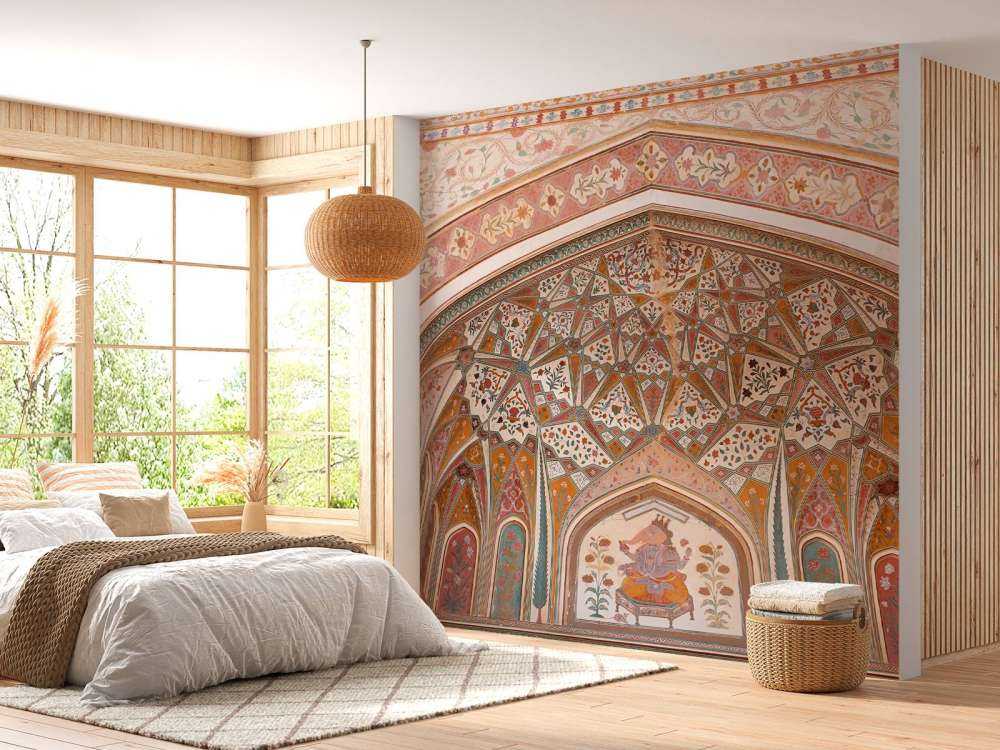 Bogato malowany łuk indiański