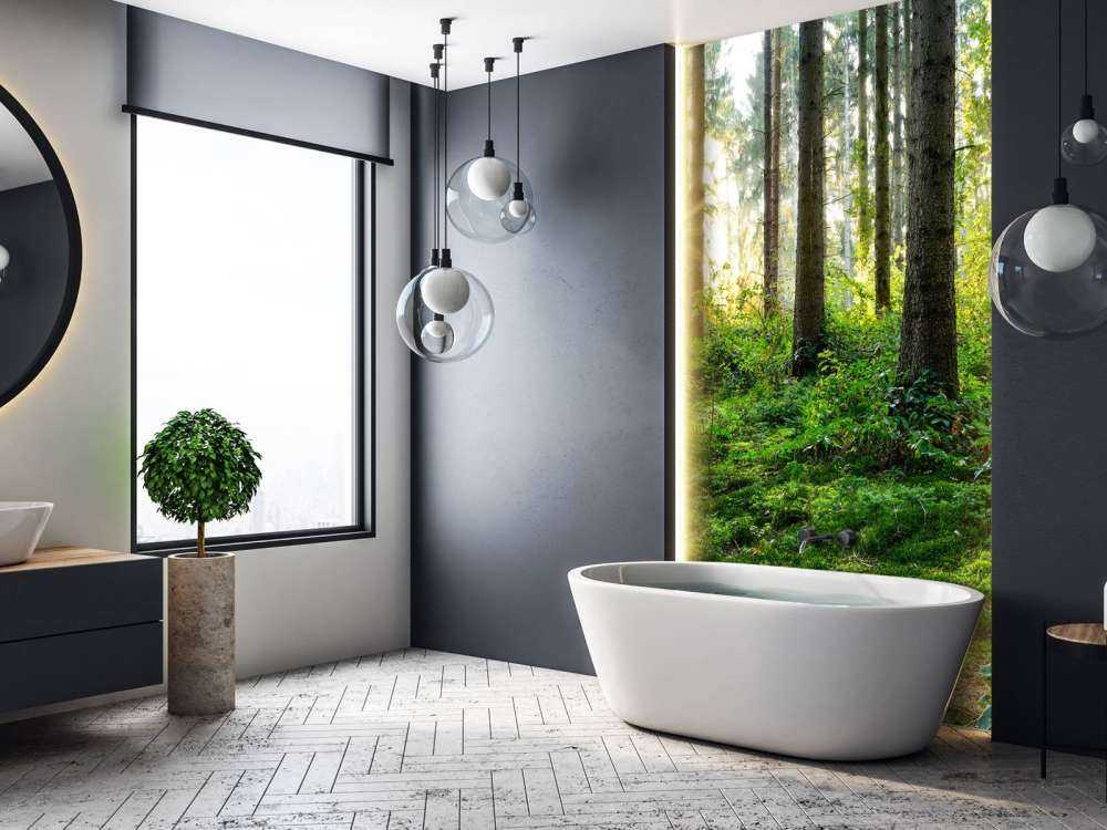 Leśna panorama na wiosnę