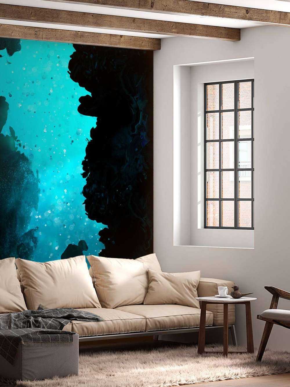 Płetwonurek w jaskini