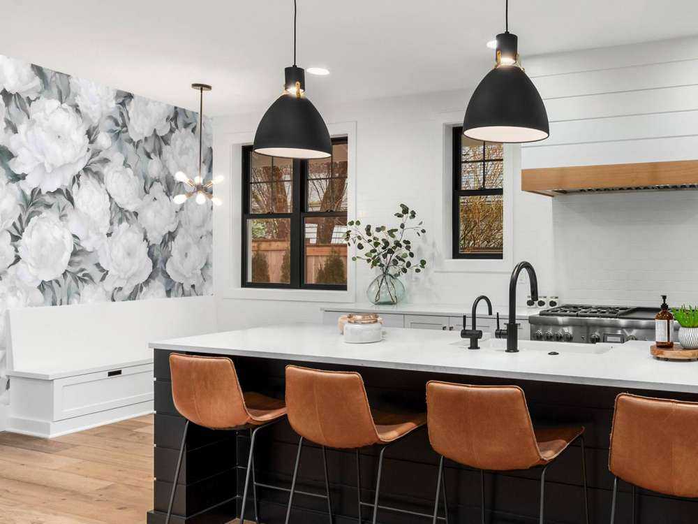 Ściana Peonii Niebieska