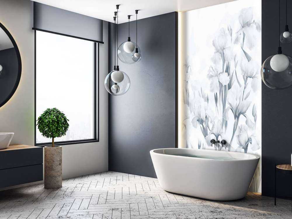 Irysy Tańczą Bezszwowo Chłodny Niebieski