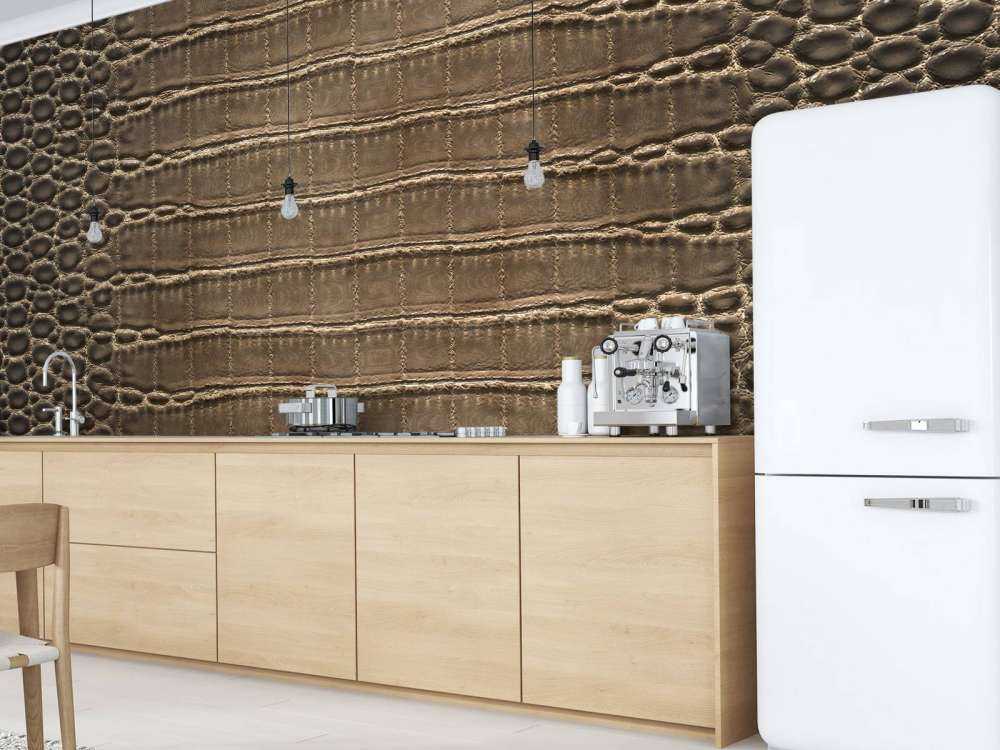 Brązowa skóra krokodyla