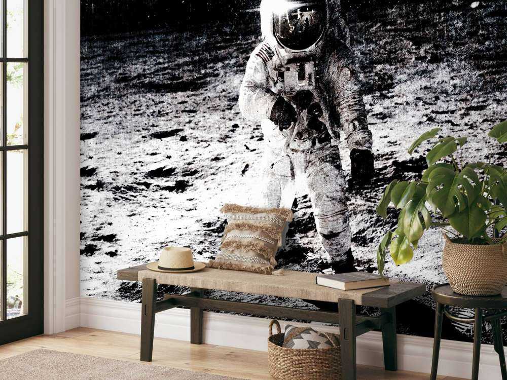 Astronauta w stylu vintage