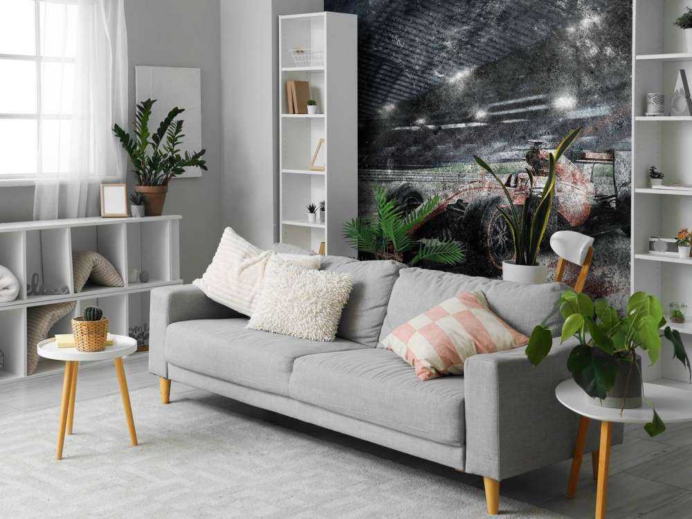 Samochód wyścigowy na stadionie