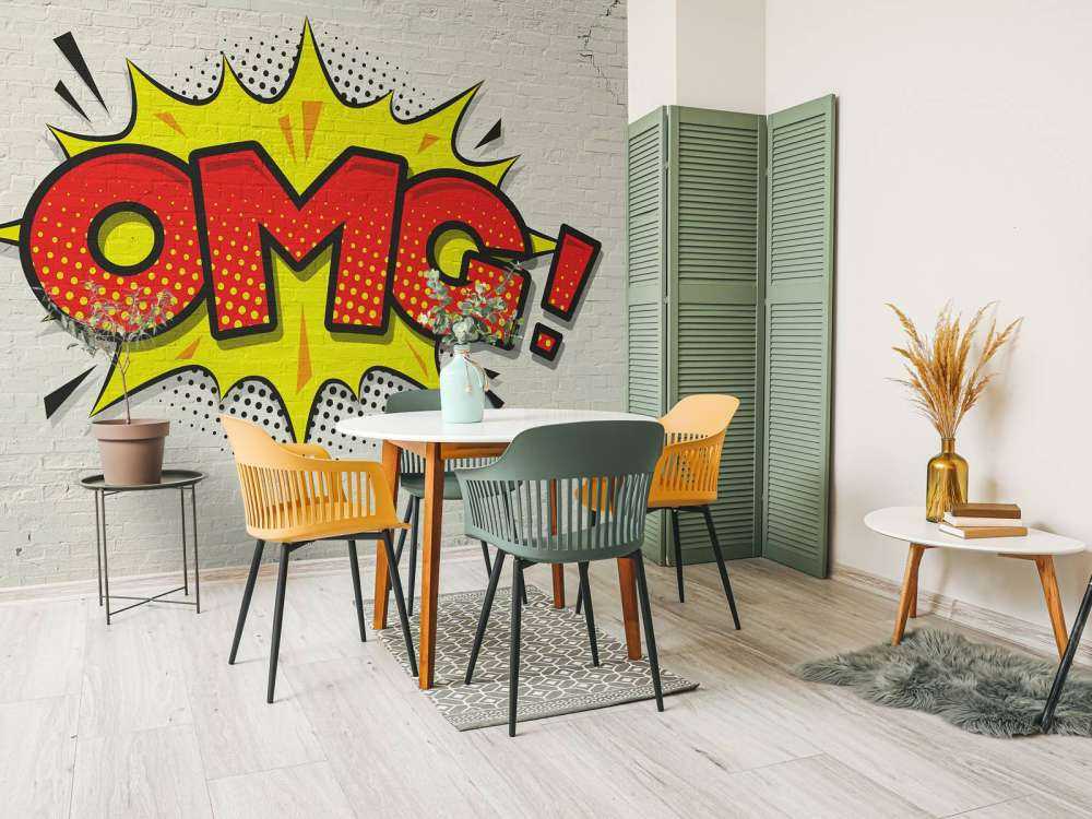 Kolorowe graffiti na ścianie