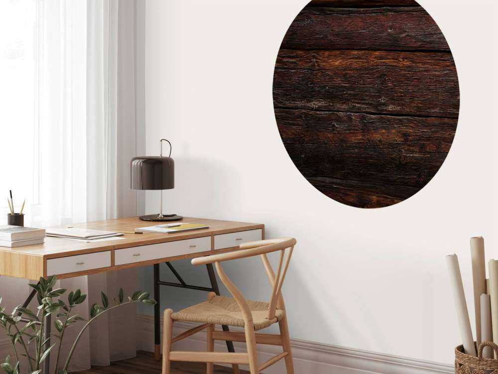 Ciemne, palone drewno