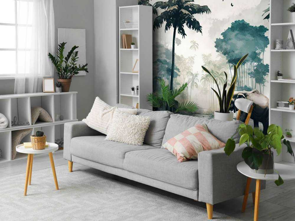 Tropikalna dżungla w akwareli