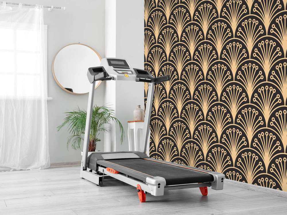 Złote kwiaty art deco