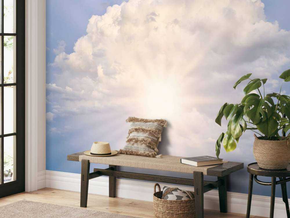 Promienie słońca przez chmury