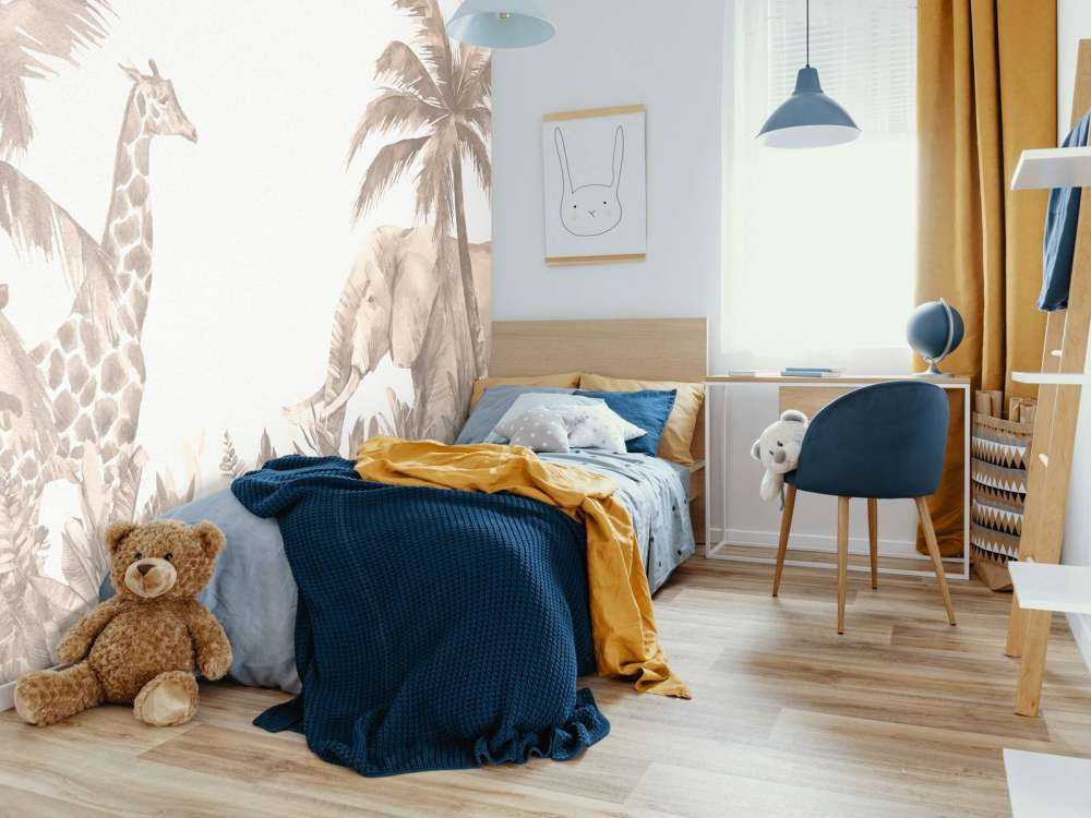 Różne zwierzęta z dżungli w kolorze taupe