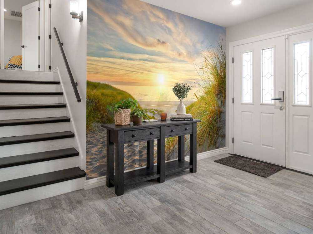 Zachód słońca na plaży wydmowej