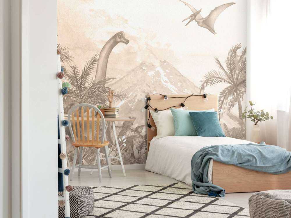 Różne dino w kolorze taupe