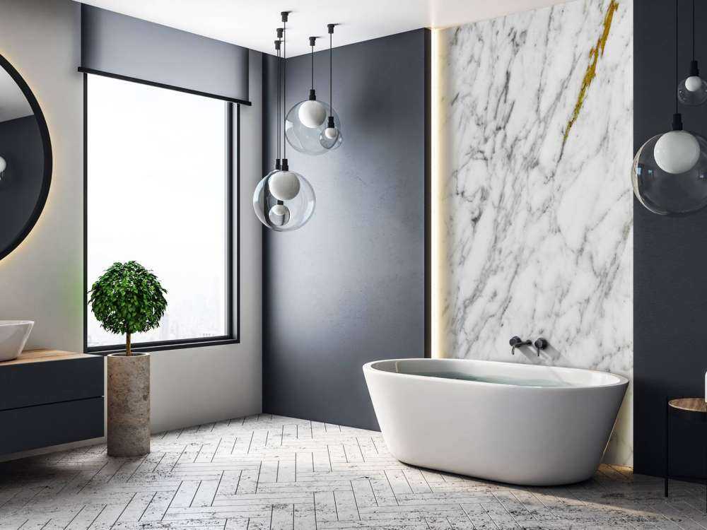 Marmur w kolorze białym i czarnym