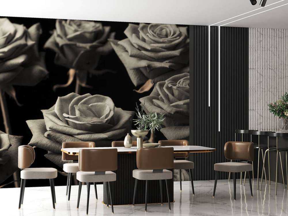 Róże w kolorze sepii