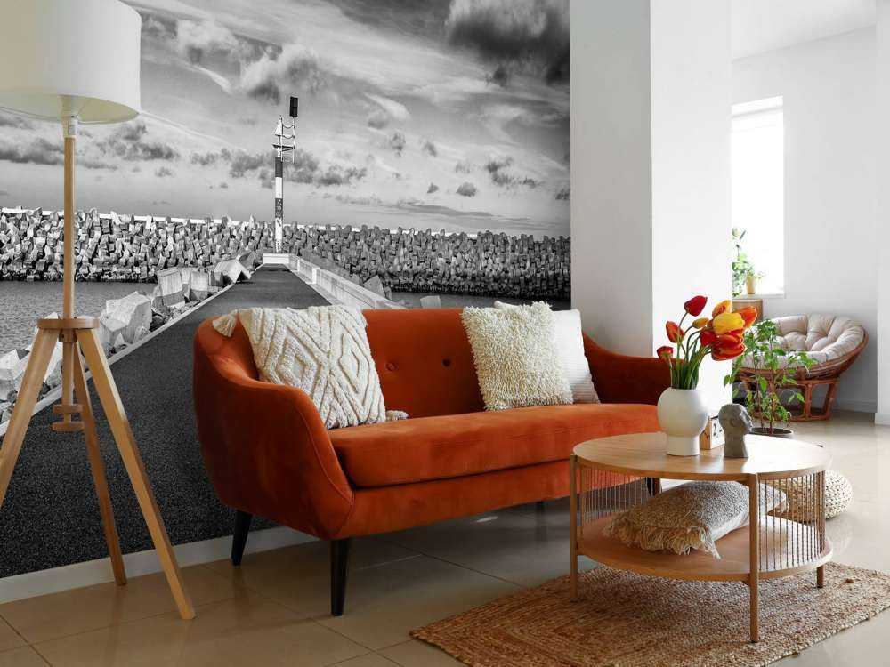 Ściana nabrzeżna mariny Cadzand Bad 