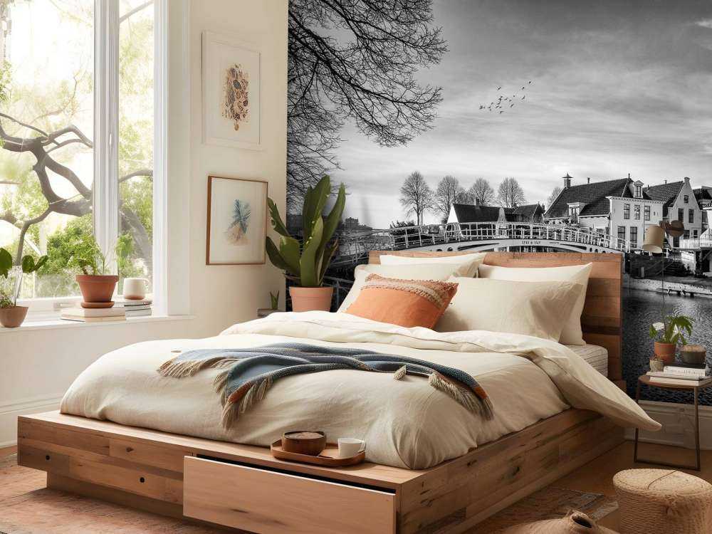 Miasto warowne Dokkum Most nad Klein Diep Fryzja 