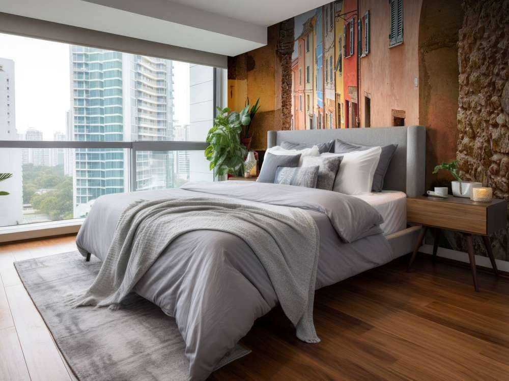 Włoska ulica z łukiem