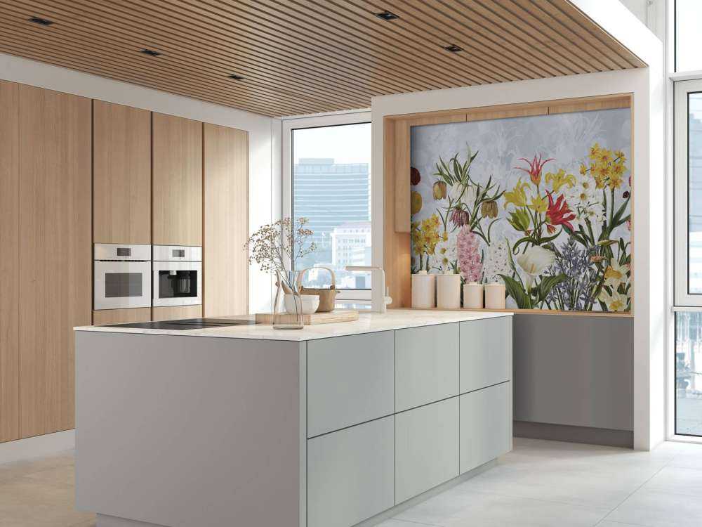 Kwiaty Wiosenne - Niebieskie Niebo w Chmurach