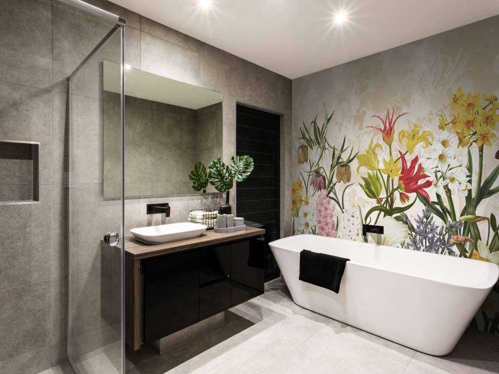 Kwiaty Wiosenne - Ciepły Miodowy Beż