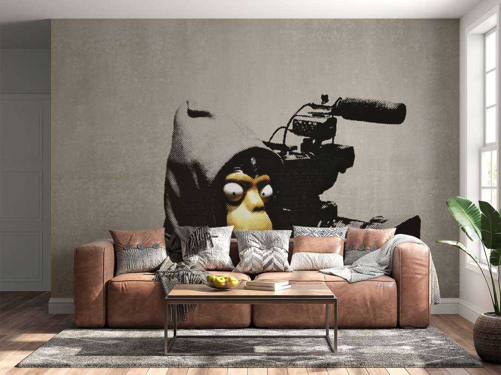 Banksy - ETTGS monkey, soft concrete