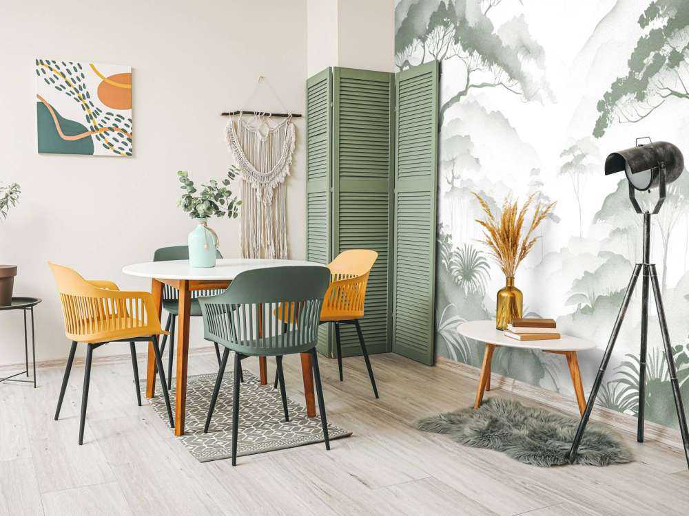 Mglista Dolina Górska, zielony