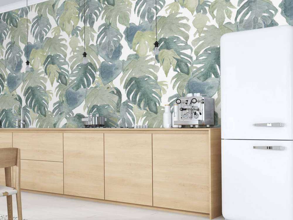 Tropikalne palmy akwarelowe