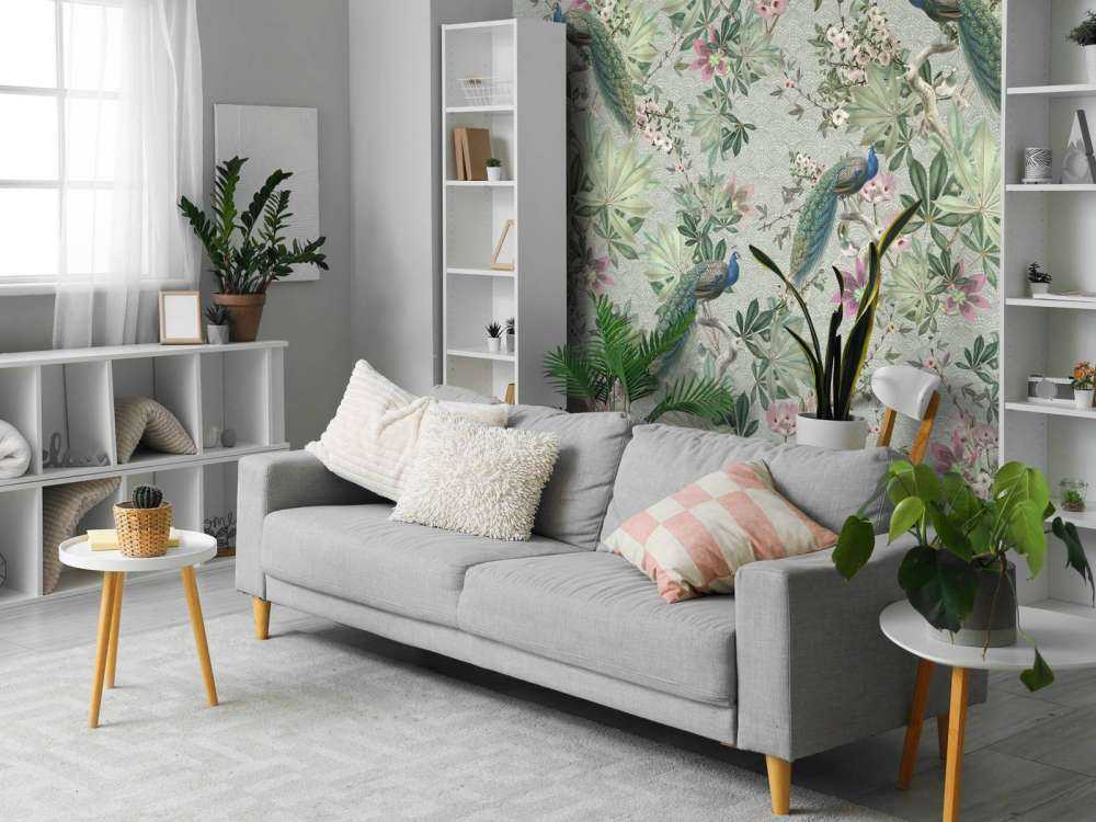 Pawie ogrodowe w stylu vintage - miętowa zieleń