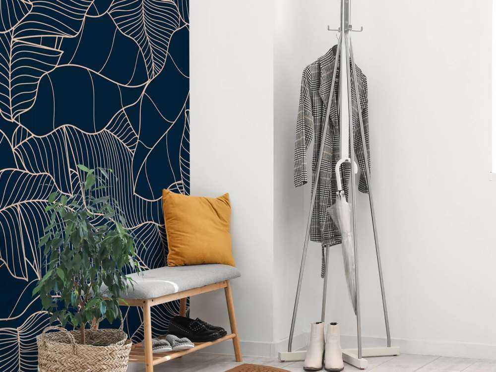 Niebieskie liście bananowca