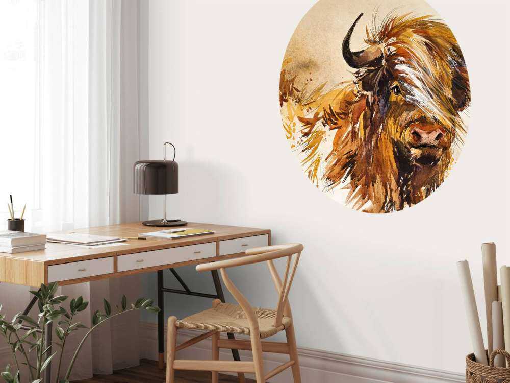 Namalowany szkocki byk