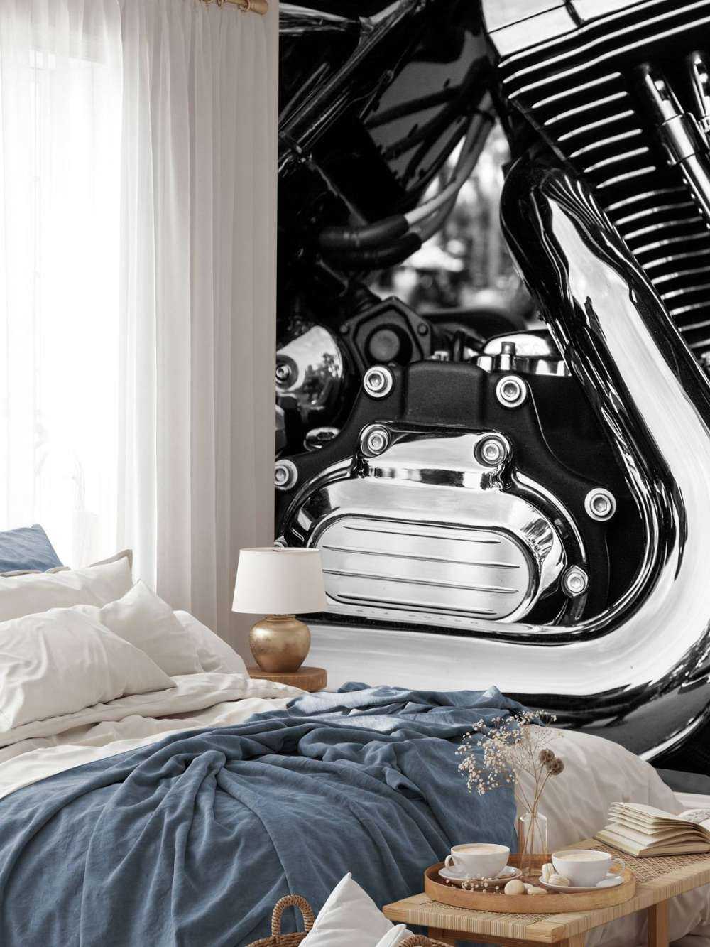 Błyszczący blok silnika