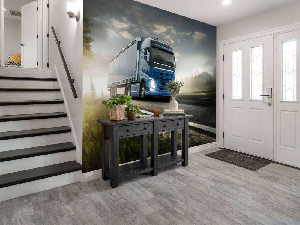 Ciężarówka z tapetami fotograficznymi