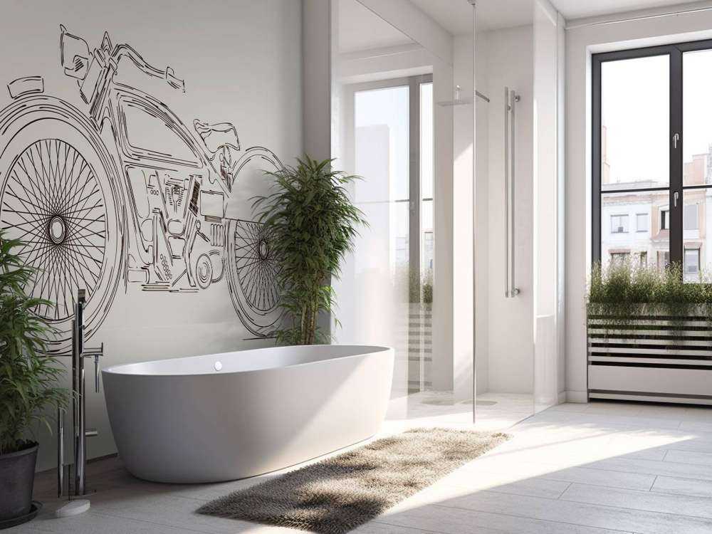 Narysowany zabytkowy silnik