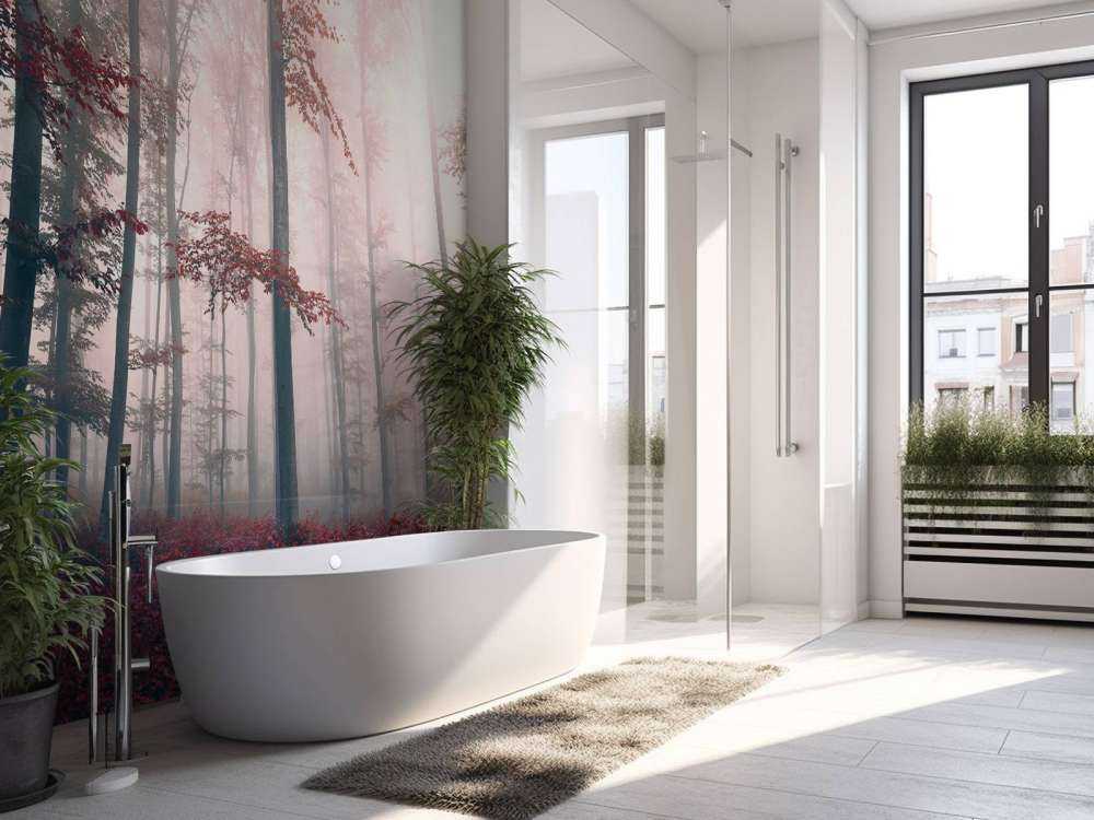 Krajobraz czerwonego lasu