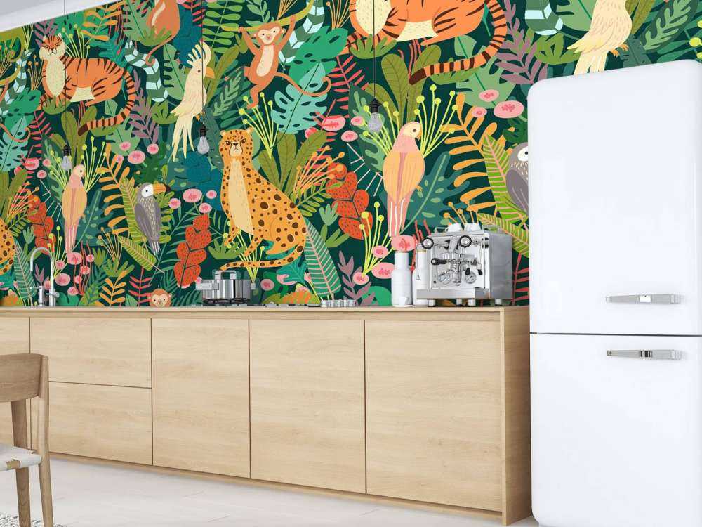 Kolorowe zwierzęta wzór