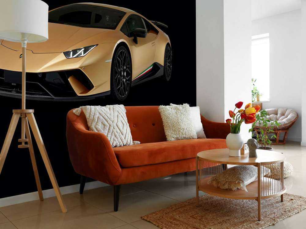 Lamborghini Huracán - Prawy przód, czarny